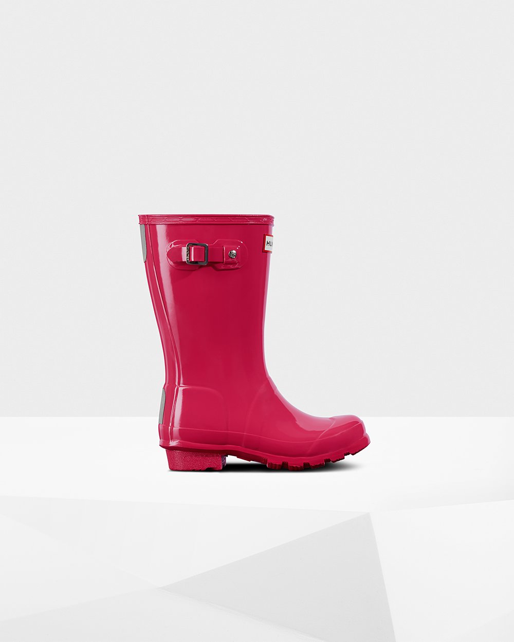 Hunter Original Big Gloss Rain Boots - On Sale Kids Pink - IXJZFR526